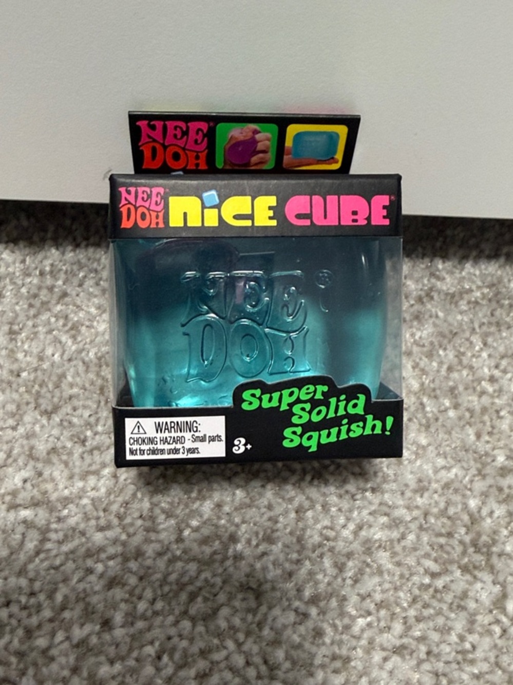 NeeDoh Nice Cube - Blue Super Solid Squish